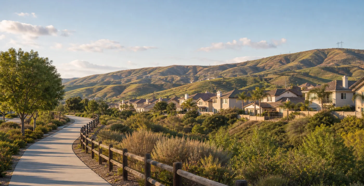 Chino Hills rolling hills community near All American Community Health Center