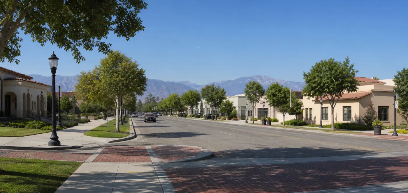 Montclair community street near All American Community Health Center
