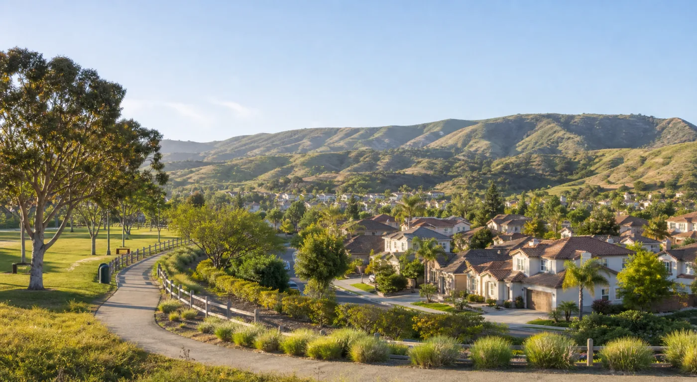 Walnut foothill neighborhood near All American Community Health Center
